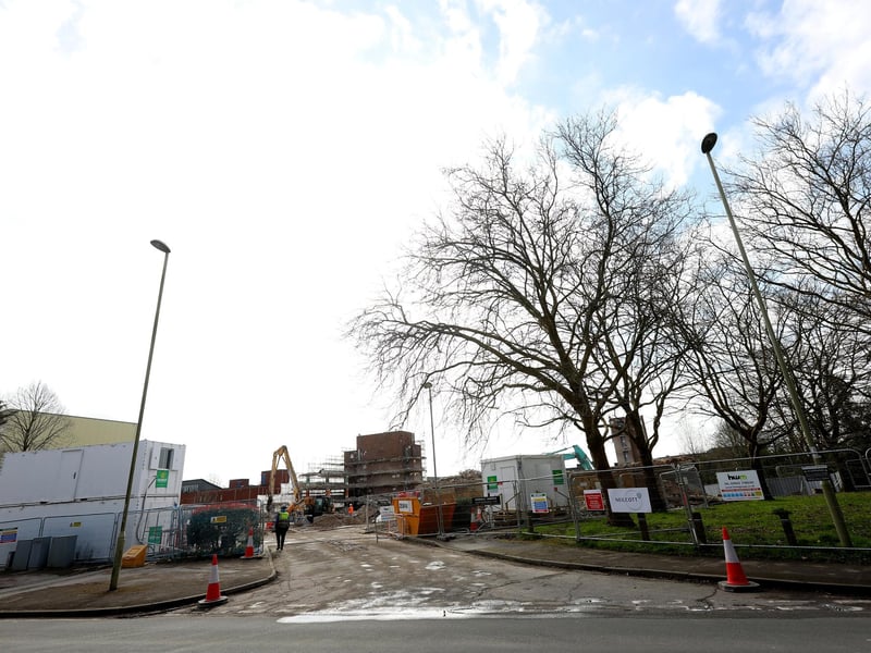 There is now little left of the car park as the demolition nears completion.