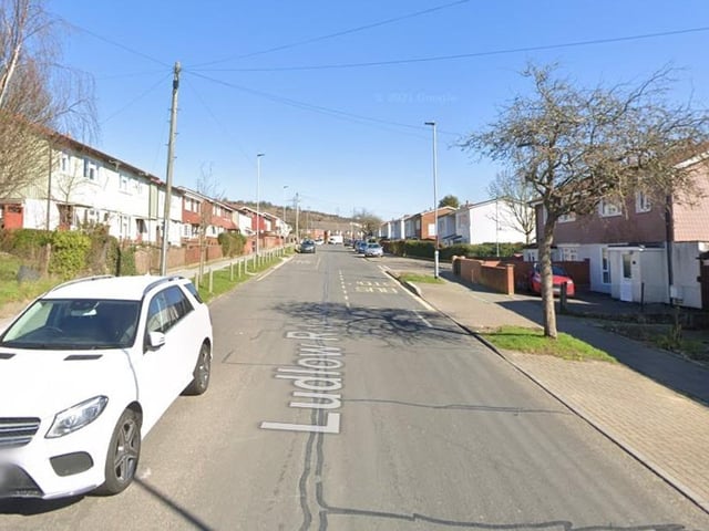 In Paulsgrove East the average house price was £232, 150. Pic Ludlow Road, Google.
