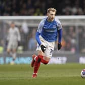 Gaffer For A Day, Anna Morey, named Joe Pigott as Pompey's man of the match against Sheffield Wednesday. Picture: Jason Brown/ProSportsImages