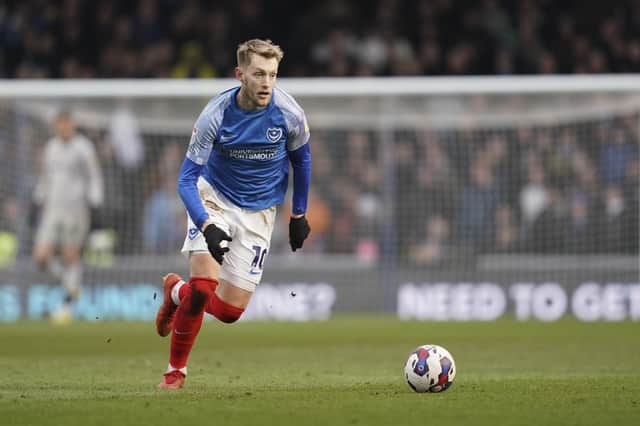 Gaffer For A Day, Anna Morey, named Joe Pigott as Pompey's man of the match against Sheffield Wednesday. Picture: Jason Brown/ProSportsImages