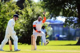 Kerala's Dawn Ambi took three wickets as his side rolled over Folland for 79 - but they still dropped out of the Hampshire League Division 3 South promotion places.
Picture: Chris Moorhouse