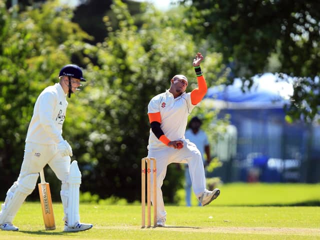 Kerala's Dawn Ambi took three wickets as his side rolled over Folland for 79 - but they still dropped out of the Hampshire League Division 3 South promotion places.
Picture: Chris Moorhouse