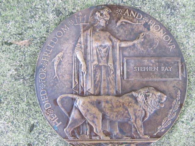 The death penny awarded to Stephen Ray. The couple who found the artefact believe Stephen was from Buckland in Portsmouth.