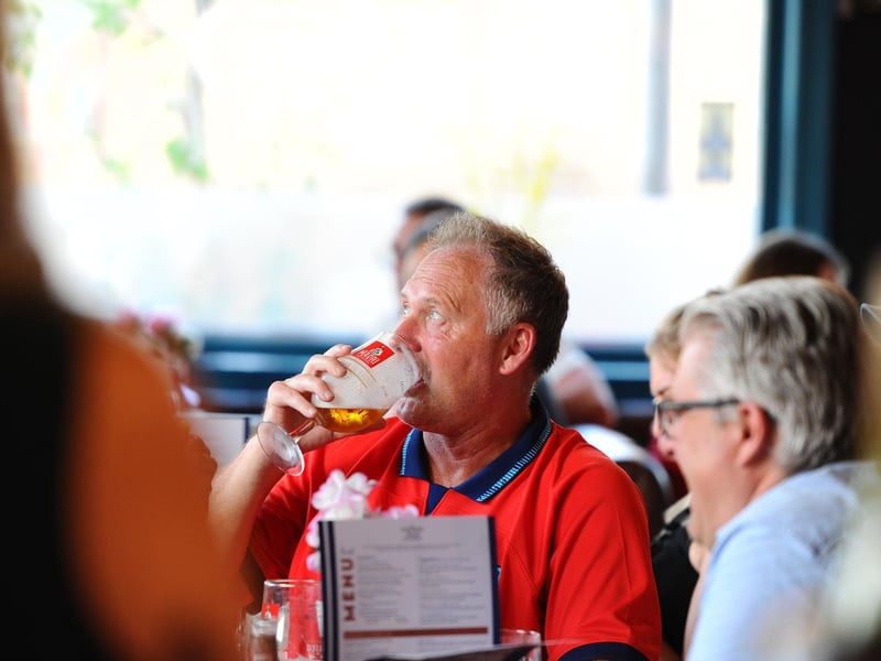Fans at the The Shepherd's Crook Pub and Kitchen in Milton watching the game