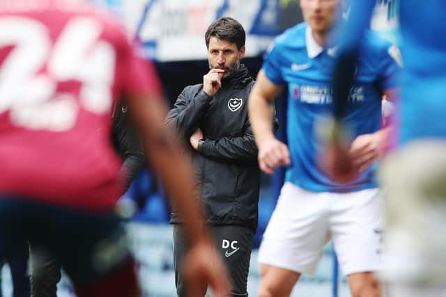 New head coach Danny Cowley takes his Pompey team to Shrewsbury tomorrow