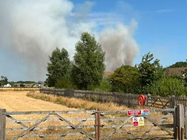 Massive fire on Hayling Island sees 50 firefighters attend scene