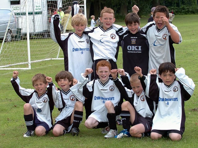 The Whiteley Blue under-10 team that took part in the Whiteley Sixes in the summer of 2007.