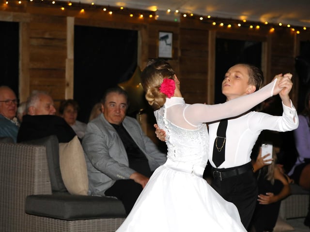 Luca Ivanets and Pebble Rose, aged 9, who are the current World Champions and recently performed on Strictly Come Dancing gave a performance
Picture: Chris Moorhouse (jpns 200323-37)