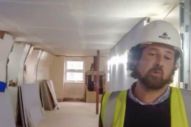 Work is well under way to relocate Emsworth Surgery to a new home in the town centre. Screen capture of work from NHS West Hampshire CCG video.
