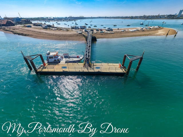 Hayling Ferry moored at Eastney
