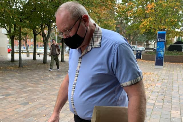 Former teacher and scoutmaster Gary Coy leaves Portsmouth Crown Court on October 15, 2021
