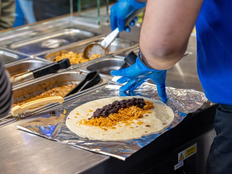 The busy preparation area at Tortilla, Gunwharf Quays.Picture: Mike Cooter