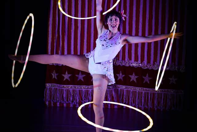 One of the performers from Circus Starr.
