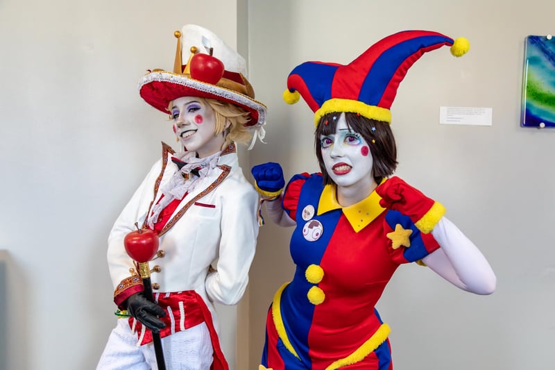 Cosplay at ComiCon with Fay Gaiger (25) and Rose (24). Picture: Mike Cooter (120524)