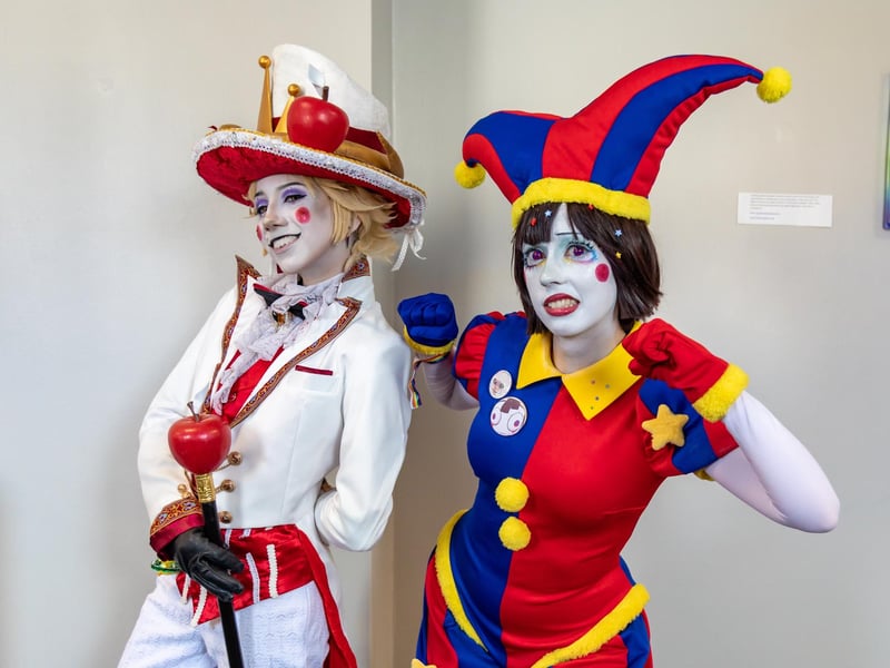 Cosplay at ComiCon with Fay Gaiger (25) and Rose (24). Picture: Mike Cooter (120524)