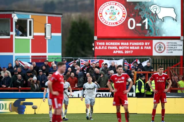 Accrington win: 43.7%. Draw: 28.5%. Coventry: 27.8%
