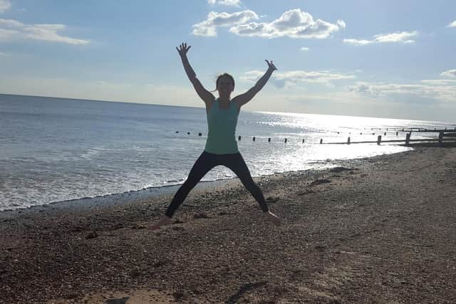 Climping beach is quiet and beautiful.