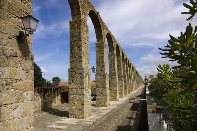 The Santa Clara Aqueduct stretches for two-and-a-half miles.