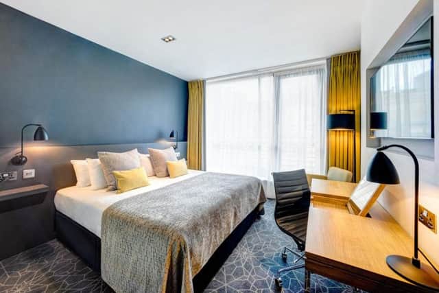 One of the rooms at the Apex City of Bath Hotel.