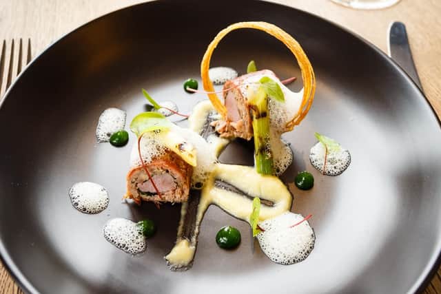 Fine food is served up in the restaurant.