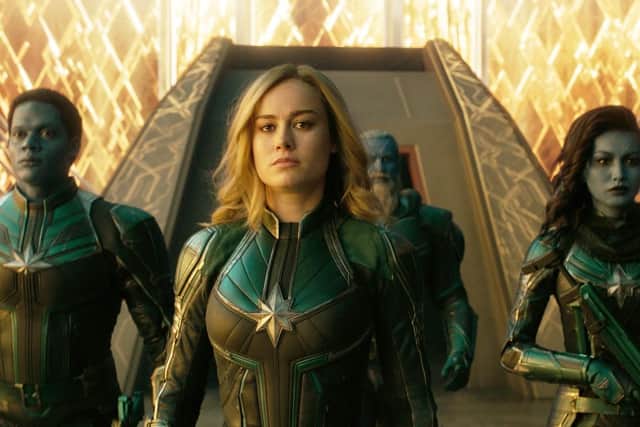 Captain Marvel in cinemas this weekend.