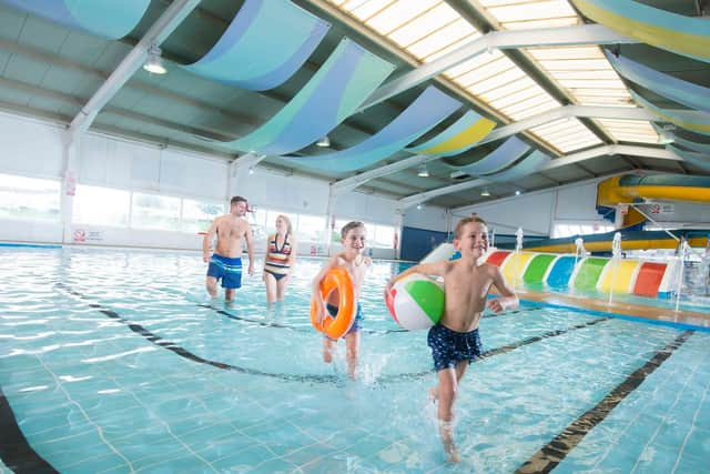 The pool had excellent facilities.