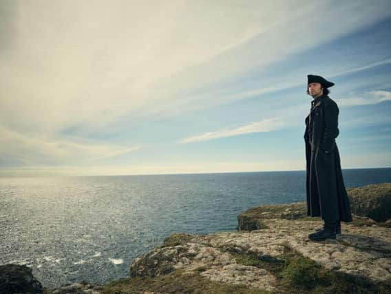 Aidan Turner stars in Poldark.