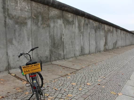 Cycling with Berlin on Bike at the Berlin Wall Memorial.