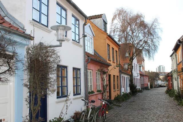 Mollestien, the most picturesque street in Aarhus.