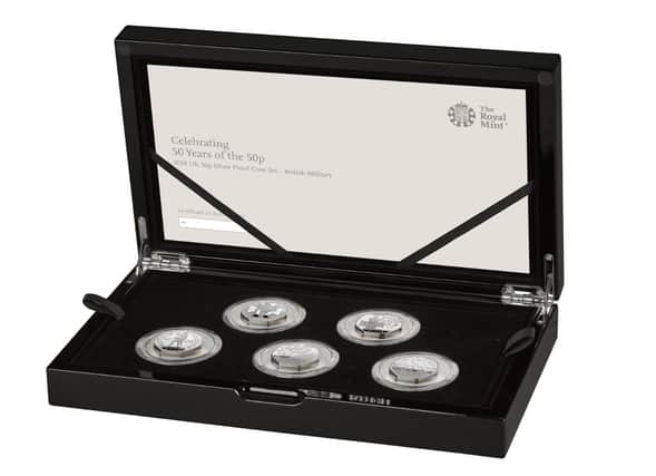 The military set includes five 50p coins recalling some of the most epic battles from Britain's past (Photo: Royal Mint)