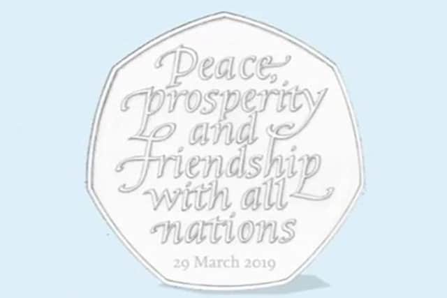Author Sir Philip Pullman has called for a boycott over the Brexit 50p due to a 'grammatical error' (Photo: HM Treasury)