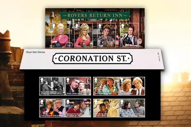 The Royal Mail said in a statement that each stamp will also feature a quote which “conveys the essence of each relationship.” (Credit: Royal Mail)