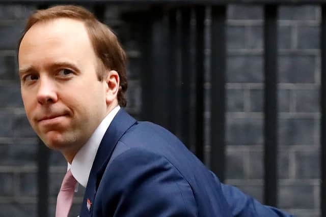 Health Secretary Matt Hancock is due to hold today's daily press briefing among intense public scrutiny over Dominic Cummings allegedly breaking lockdown rules (Getty Images)