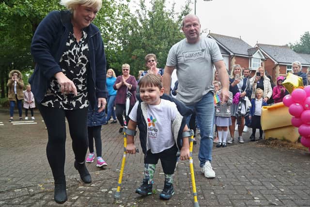 Tony raised the funds by completing a 10km walking challenge (Photo: Gareth Fuller/PA)