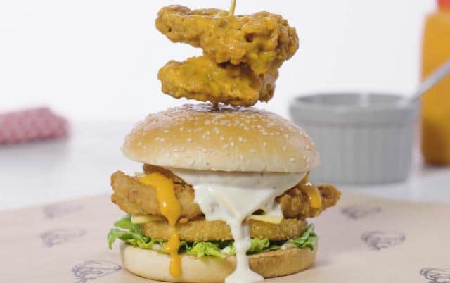 This spicy burger is easy to make at home