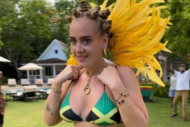 The singer divided opinion over whether she was displaying 'appropriation' or 'appreciation' (Photo: Instagram/@adele)