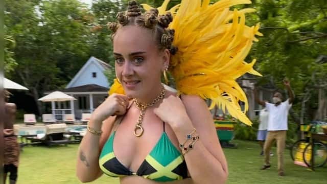 The singer divided opinion over whether she was displaying 'appropriation' or 'appreciation' (Photo: Instagram/@adele)