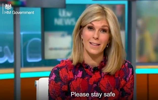 The morning presenter urged the public to "please stay safe" (Photo: UK Government)