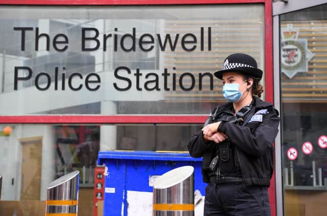 Protestors had gathered for the demonstration in opposition to the Police and Crime Bill. (Photo: Finnbarr Webster/Getty Images)