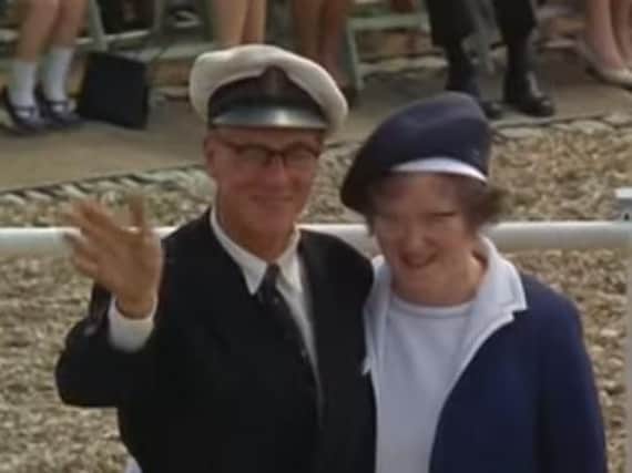 Alec Rose on his return,  with his wife Dorothy