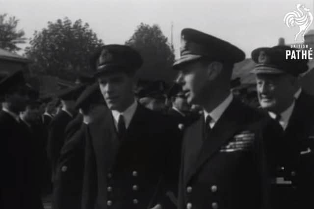 A screenshot from the British Pathe video
