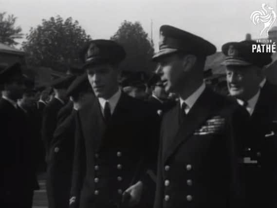 A screenshot from the British Pathe video