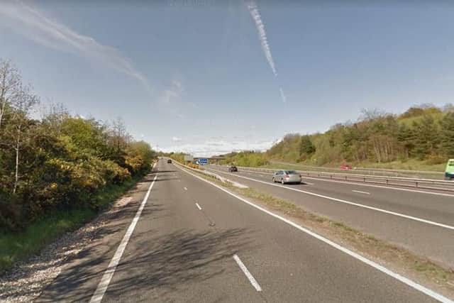 Drivers are expecting delays after a paint spillage on the A3(M) this morning (image from Google)