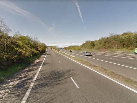 Drivers are expecting delays after a paint spillage on the A3(M) this morning (image from Google)