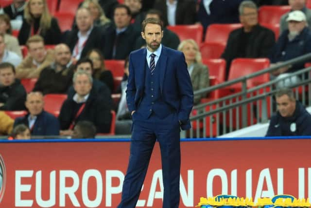 Gareth Southgate at Wembley last night