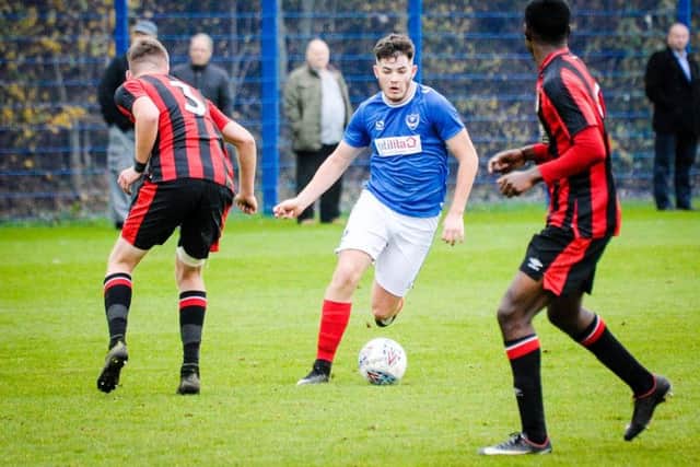 Bradley Lethbridge scored a late, late winner for Pompey's academy side away to Newport   Picture: Colin Farmery