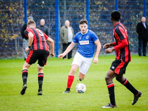 Bradley Lethbridge scored a late, late winner for Pompey's academy side away to Newport   Picture: Colin Farmery