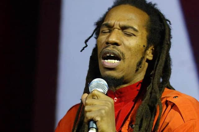 Benjamin Zephaniah performing in 2003