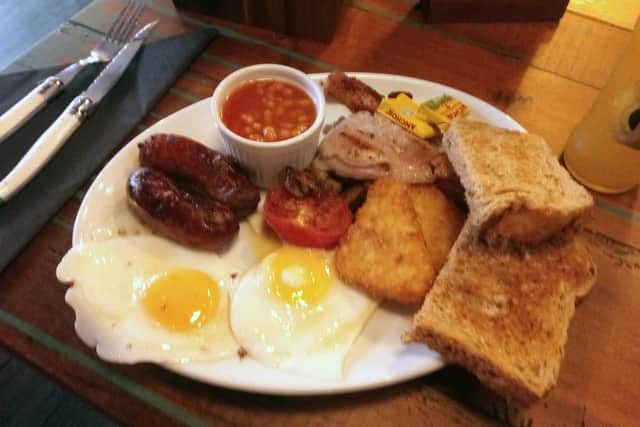 The Dish Detective's fry-up.