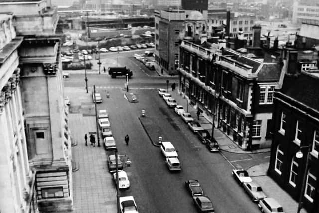 Park Road, Portsmouth, 1972. It's only the roof of the Guildhall that gives away the location of what is now King Henry I Street.